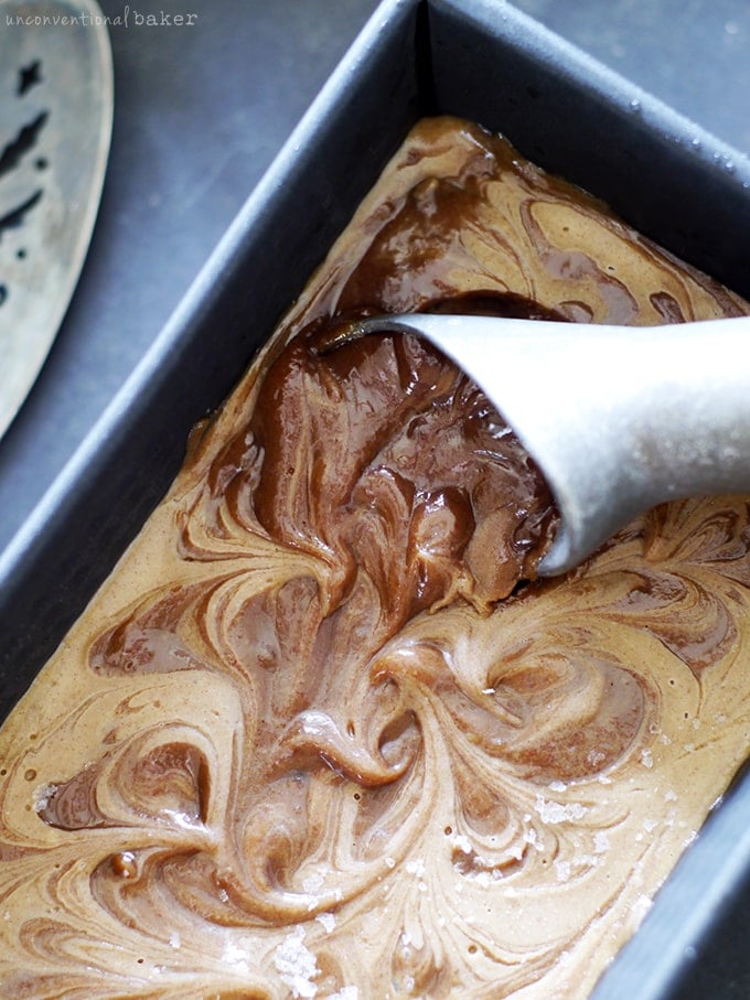 Caramel Swirl Ice Cream (by Audrey from UnconventionalBaker.com)